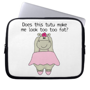 Tjock för flodhästTu Tu Laptop Sleeve
