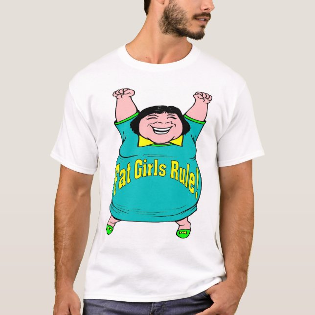 Tjock Girls-regel T-shirt (Framsida)