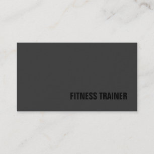 Tjock Grått Fitness Trainer Sport Tick Visitkort