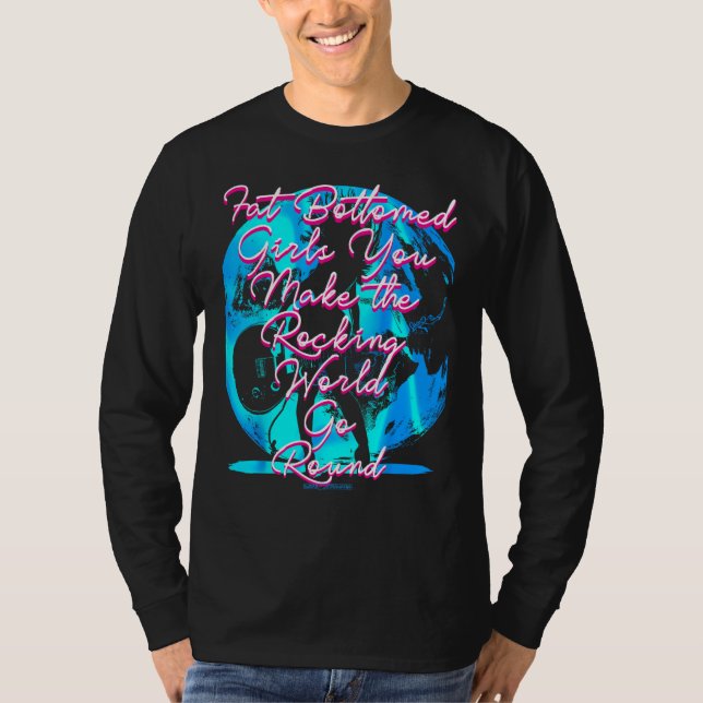 Tjock Grund Girls, du gör Rocking World Go Rou T Shirt (Framsida)