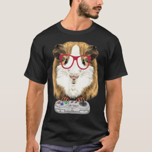 Tjock Guineas husdjur i Gris för djurfoder (Lover_ T Shirt