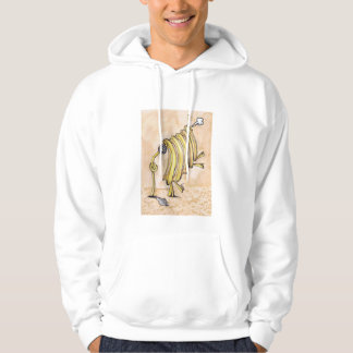 Tjock hodie, fickor och handgjord grafik hoodie