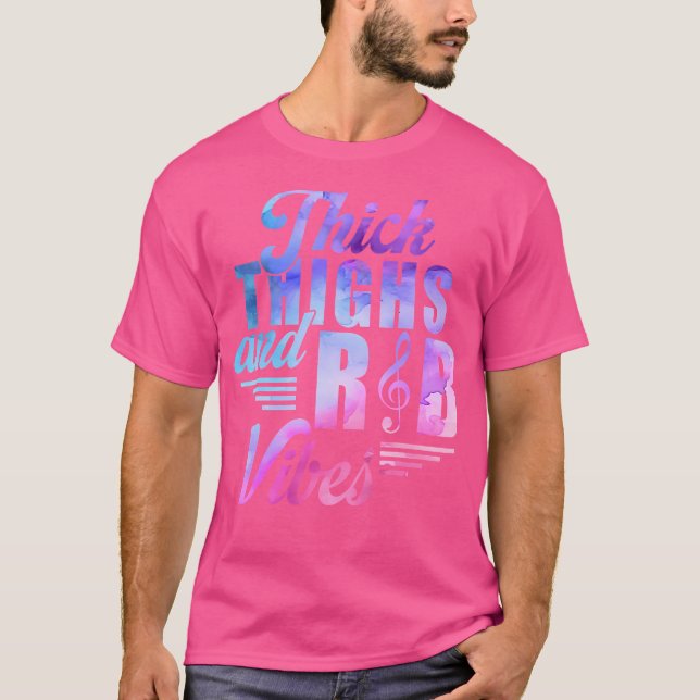 Tjock hörlur Rb Vibes 90S kroppspositivitet T Shirt (Framsida)