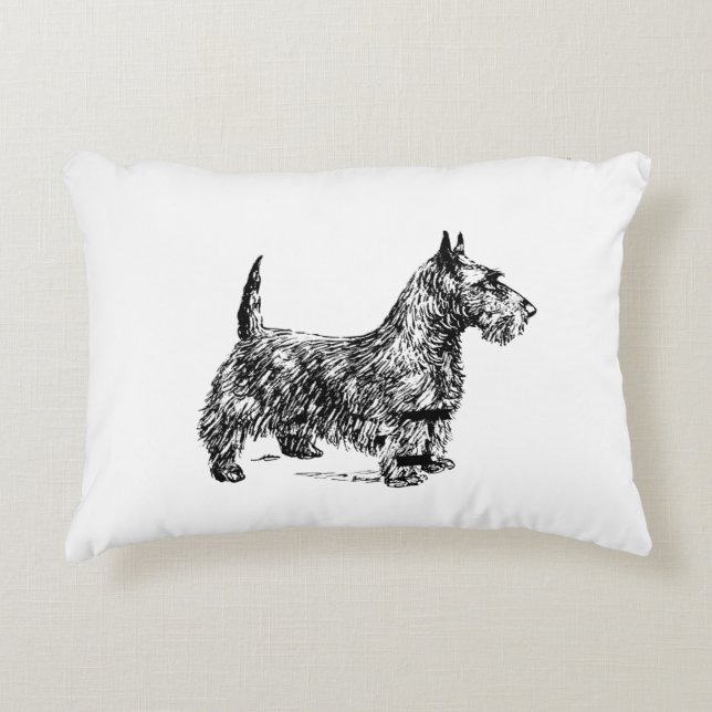 Tjock Hund, accent-PIllow Prydnadskudde (Framsidan)