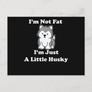 Tjock im husky Lustigt humoristiska offerter Inbjudan Vykort