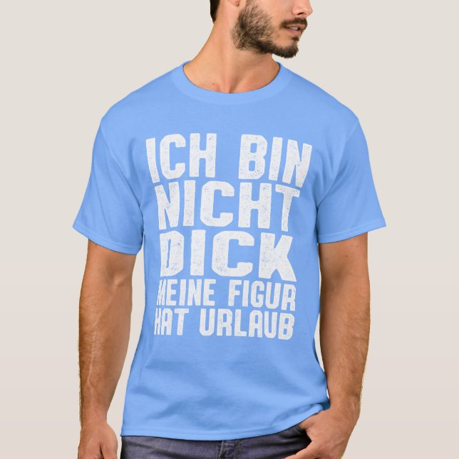 Tjock Ironi Tysk citat retro T Shirt (Framsida)