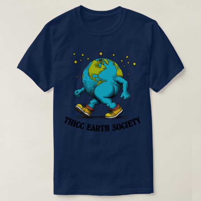 Tjock jordförening t shirt (Design framsida)