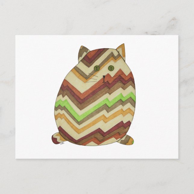 Tjock Kat vykort (Framsida)