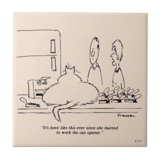 Tjock Katt Kakelplatta