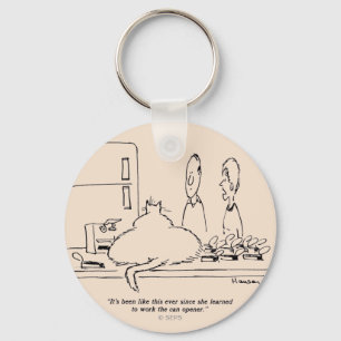 Tjock Katt Nyckelring