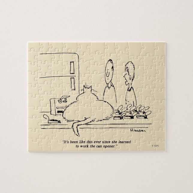 Tjock Katt Pussel (Horisontell)