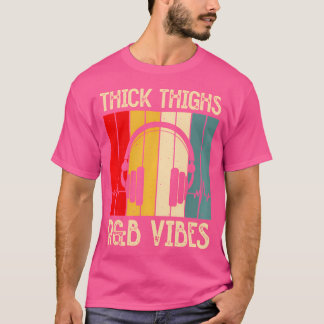 Tjock lår och Rb Vibes Cute 90's Rb Girls Retro T Shirt