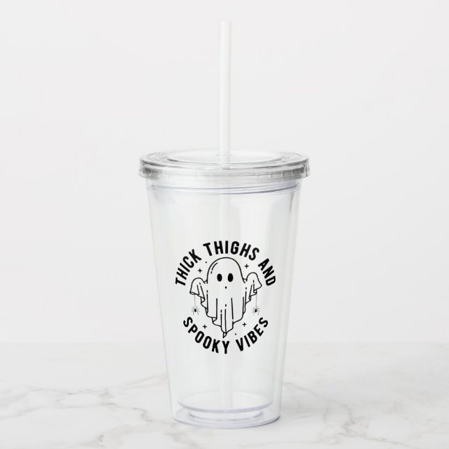 "Tjock lår och taloky vibes" Take Away Mugg (Framsida)