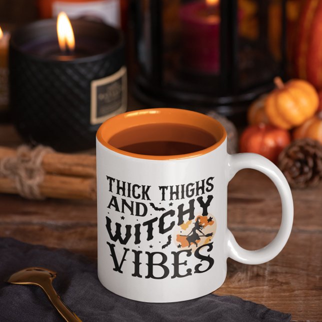 Tjock lår och vik vibes Två-Tonad mugg (Skapare uppladdad)