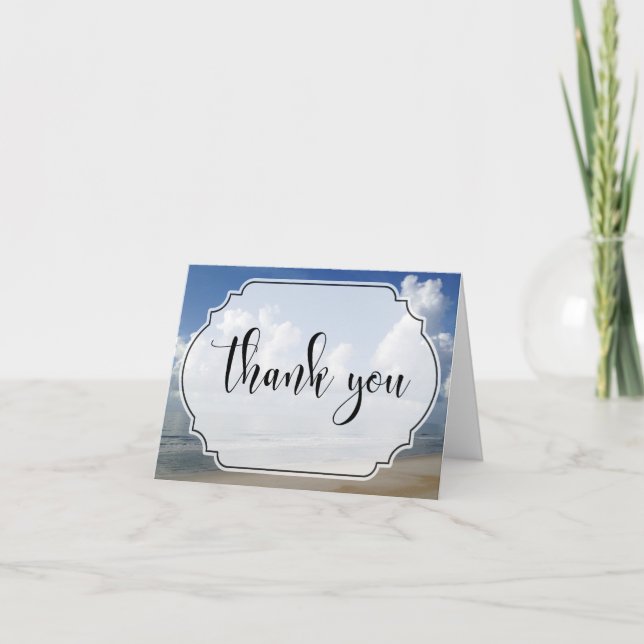 Tjock moln över bågfoto med Tacken Badge Tack Kort (Framsida)