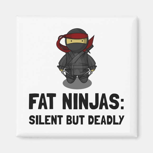 Tjock Ninja Magnet (Framsidan)