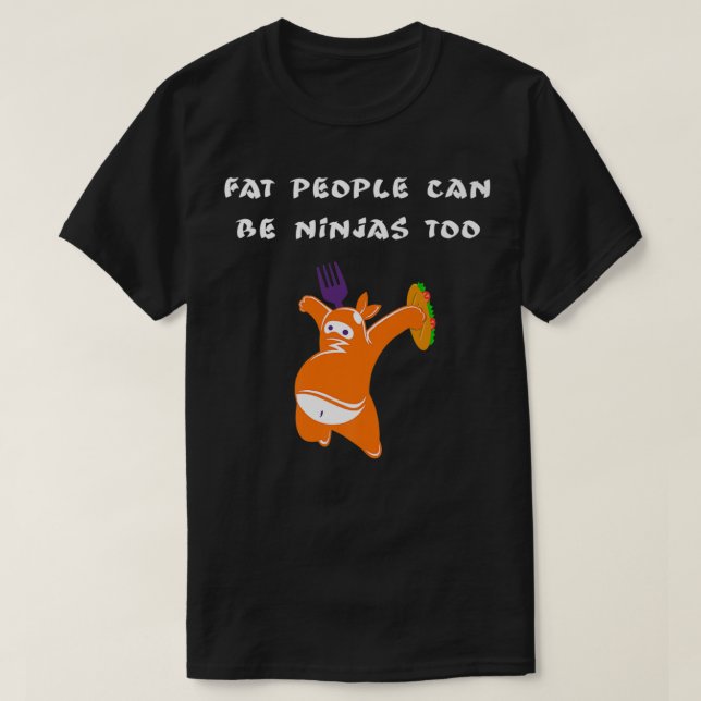 Tjock Ninja Premium T Shirt (Design framsida)