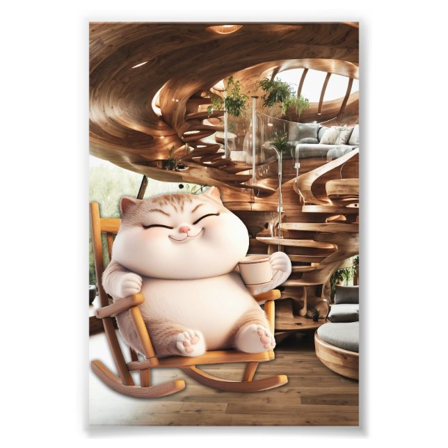 Tjock och kassakompetid fototryck (Framsidan)