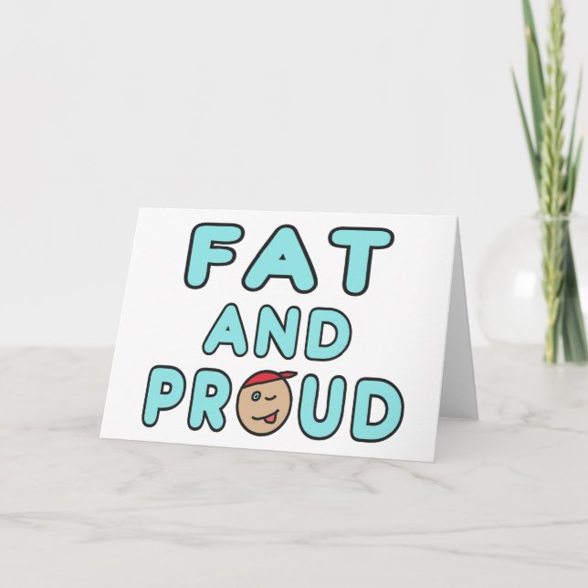 Tjock och stolthet kort (Framsida)