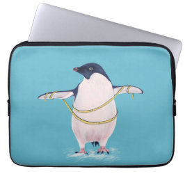 Tjock Penguin på dietburk (Cute Funny Bird) Laptop Fodral