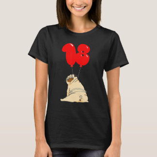 Tjock Puggleks 18-årsdag Ballongfest för Barn T Shirt