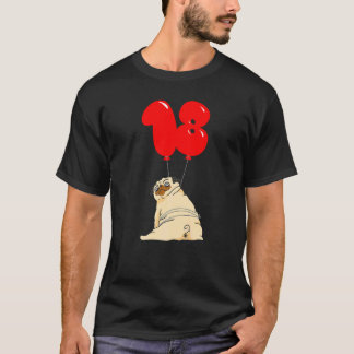 Tjock Puggleksak 18-årsdag Ballongfest För Barn T Shirt