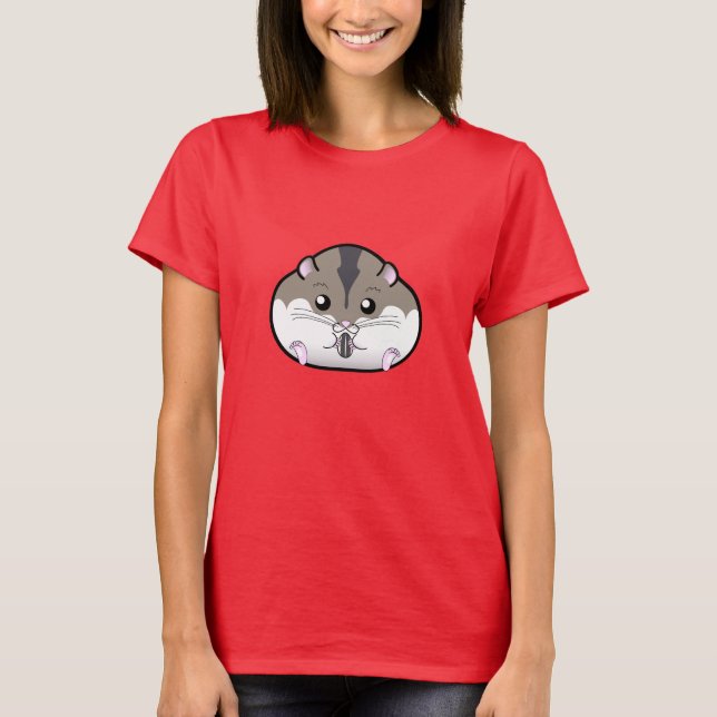Tjock Russian Dwarf Hamster Tee Shirt (Framsida)