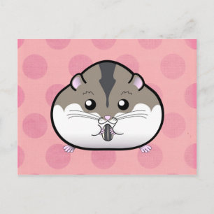 Tjock Russian Dwarf Hamster Vykort
