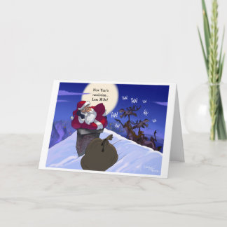 tjock Santa Helgkort