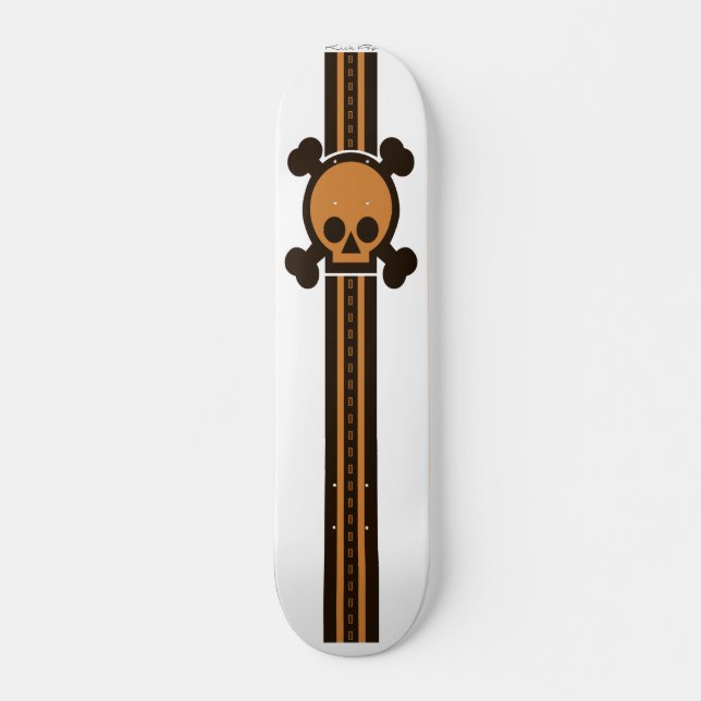 Tjock Skulled Racer Skateboard Bräda 19,5 Cm (Framsida)