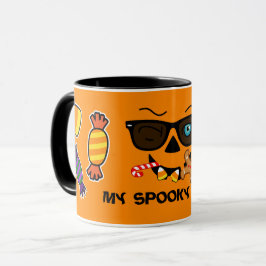 Tjock Spooky Pumpkin iconic wink S with Treats Mugg