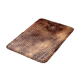 Tjock spricka i kor i orange med skugga badrumsmatta