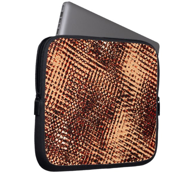 Tjock spricka i kor i orange med skugga laptop fodral (Framsidan Höger)