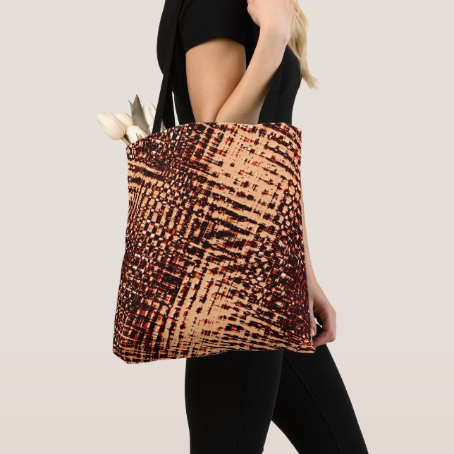 Tjock spricka i kor i orange med skugga tygkasse (Närbild)