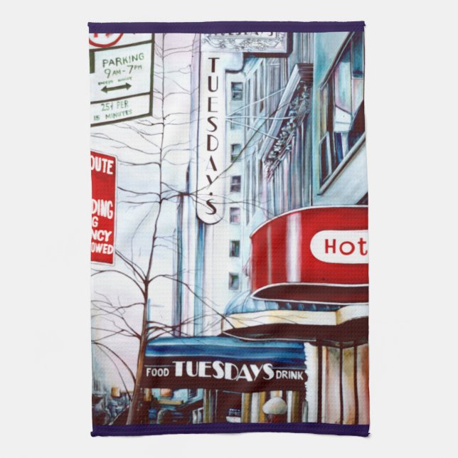 Tjock Tisdagens Kväll Kökshandduk (Vertikal)