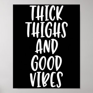 Tjock tjock tjock tjock tjock och god vibes - note poster