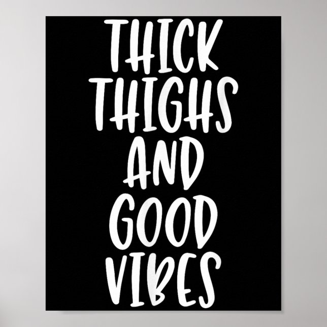 Tjock tjock tjock tjock tjock och god vibes - note poster (Framsidan)