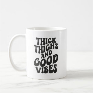 Tjock tjughs God Vibes, Body Positivity, Gym Kaffemugg