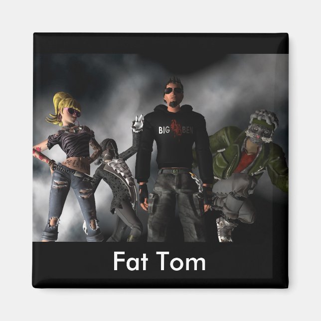 Tjock Tom magnet (Framsidan)