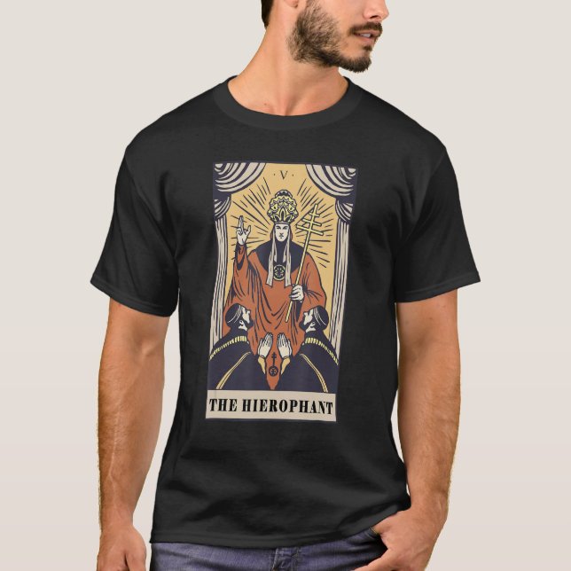 Tjock tråd från det tjugoniska torgkortet, magisk  t shirt (Framsida)