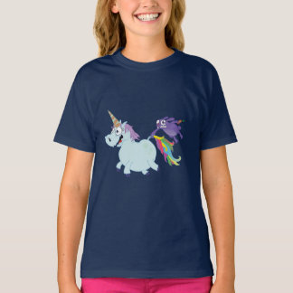 Tjock Unicorn Sparar dagen T Shirt