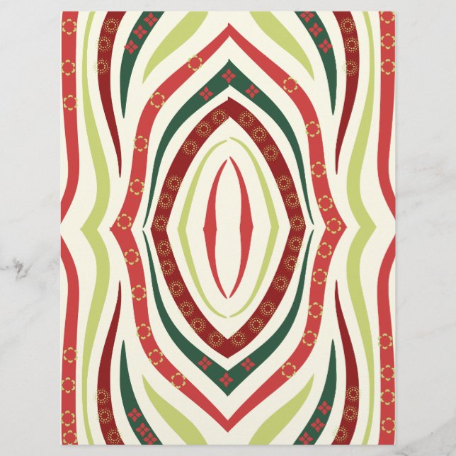 Tjock Virvellinje Scrapbookpapper (Framsida)