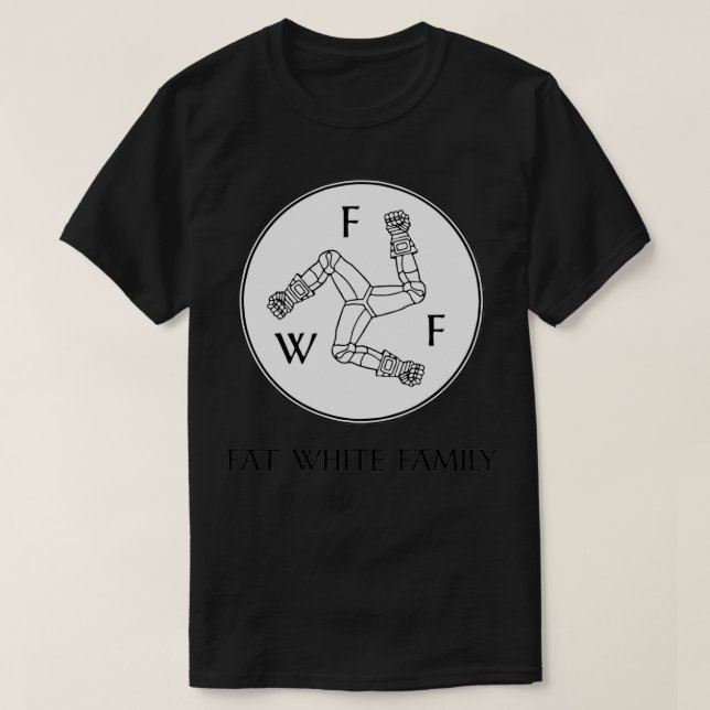 Tjock White Family  T Shirt (Design framsida)
