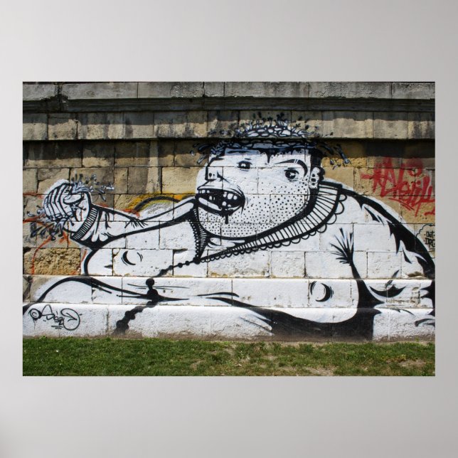 Tjock White Man Poster (Framsidan)