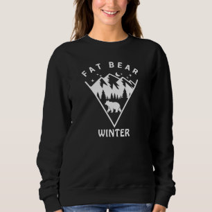 Tjocka Björn Vinter & Berg, Skogsmark, Rolig T Shirt