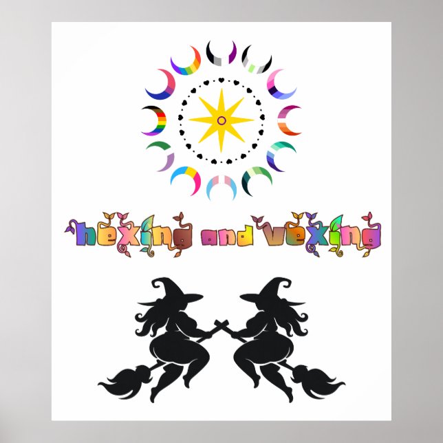 Tjocka Häxor och Särskilda Månar Poster (Framsidan)