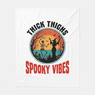 Tjocka lår Skumma vibrationer Vintage Halloween-de Fleecefilt