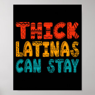 Tjocka latinas kan hålla sig retro vintage rolig m poster