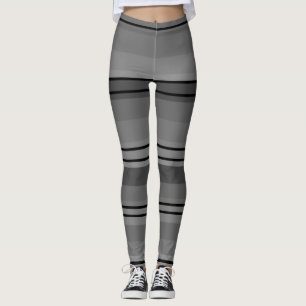 tjocka, vågräta, färgade baljväxter av rand leggings