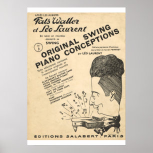 Tjockar Waller, ursprungliga pianosytningskoncept Poster
